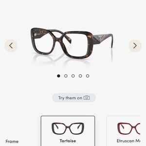 Prada Tortoise Oversized Glasses- PR 10ZV